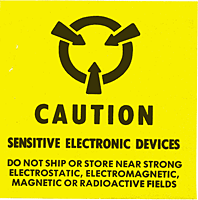 CAUTION- Sensitive Electronic Devices